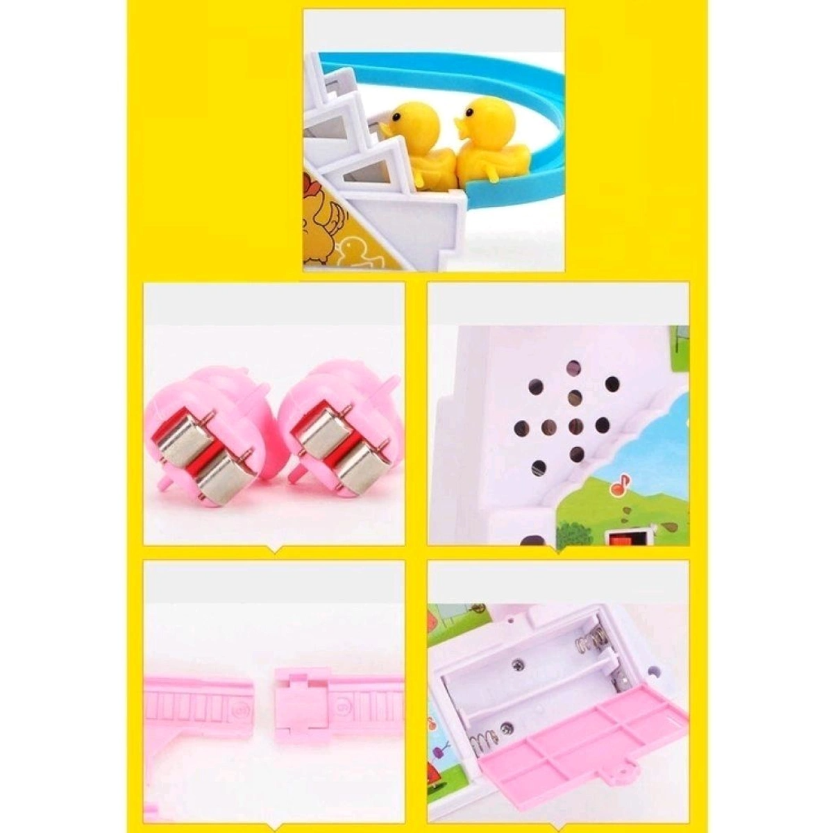 Small duck track toys for kids | Sliding Duck Escalator baby Toys with Lights and Music | Happy Duck Track Set Toys for Kids