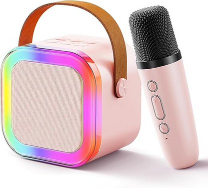 Zelokart Adults with Wireless Mics Portable Karaoke Bluetooth Speaker & Dynamic Lights Birthday Gift for Girls, Boys