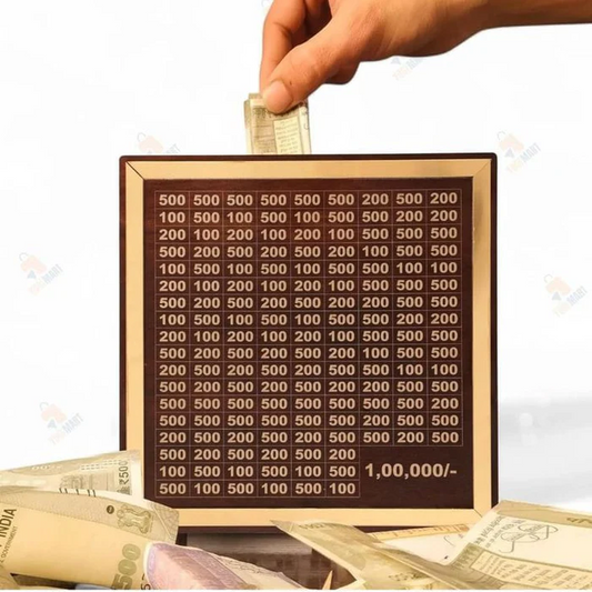 Money Saving Box with Dial Lock – Ideal for Safekeeping Coins & Notes in India