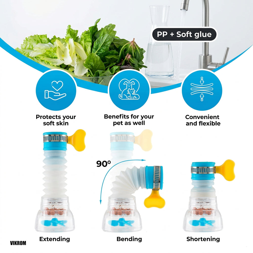 Water-Saving Expandable Sink Faucet Attachment