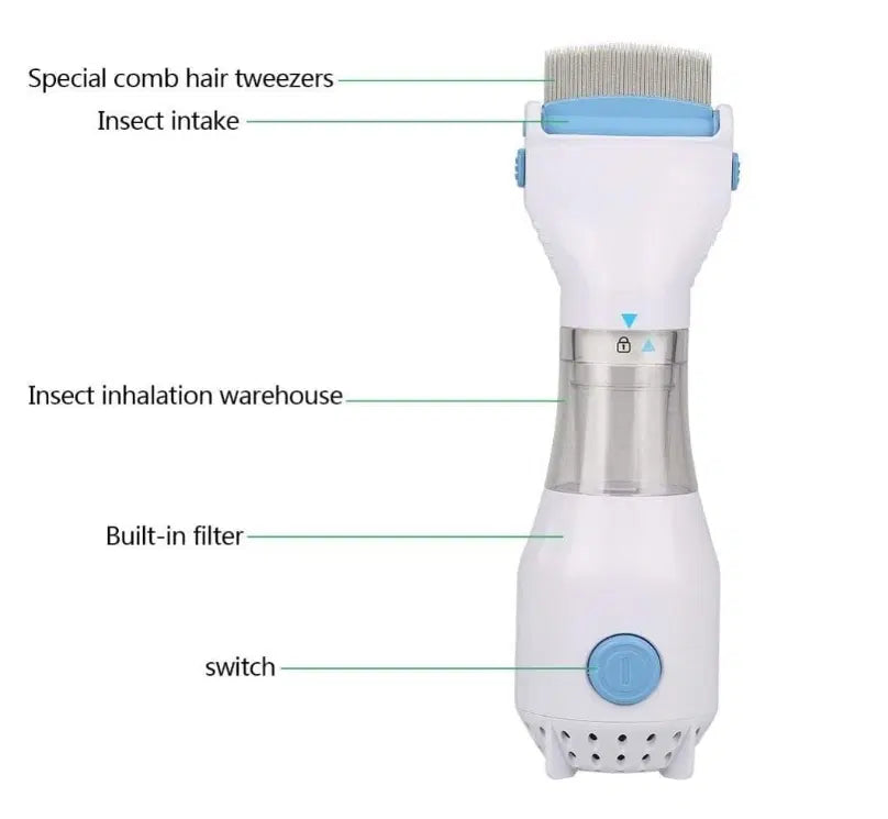 Electric Head Lice Removal Comb | Gentle Scalp Care Tool