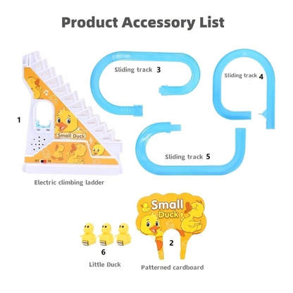 Small duck track toys for kids | Sliding Duck Escalator baby Toys with Lights and Music | Happy Duck Track Set Toys for Kids