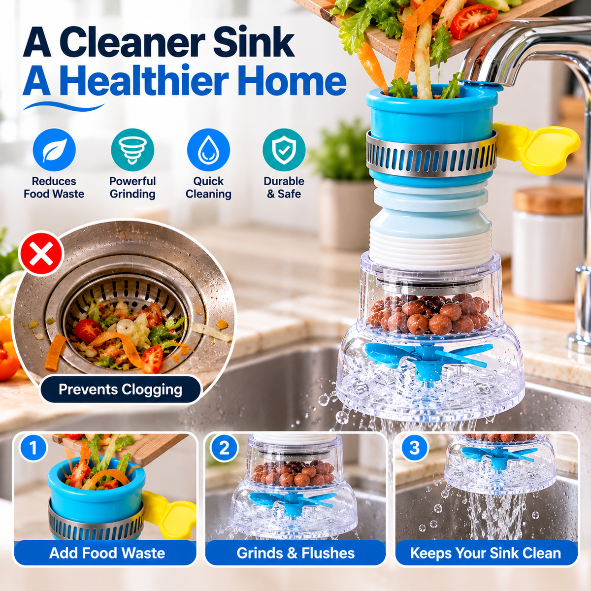 Water-Saving Expandable Sink Faucet Attachment