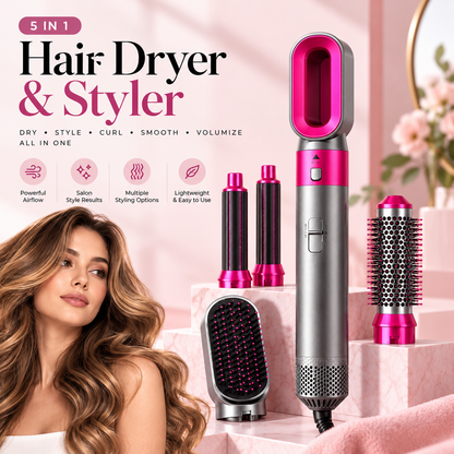 5 in 1 Hot Air Styler & Hair Dryer