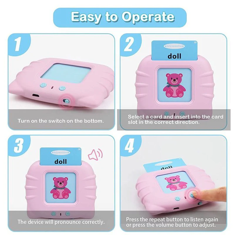 Talking Flash Cards Early Education Toy